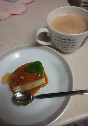 簡単！黒蜜ソースのさつまいもプリン-レシピのメイン写真
