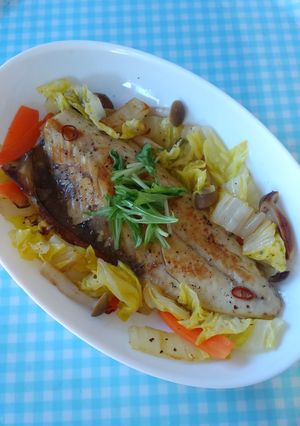 味見不要！野菜と一緒のサバソテー♪-レシピのメイン写真