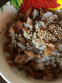 鶏そぼろと納豆の混ぜご飯-レシピのメイン写真