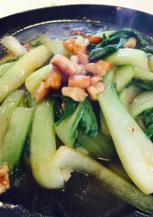 ナッツとクルミで青梗菜のオイスター炒め-レシピのメイン写真