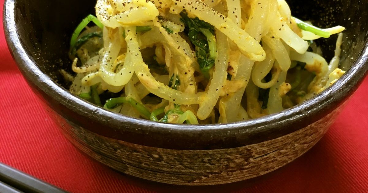 無限もやし＊カレーマヨで減塩（うま塩） by 別府市 【クックパッド