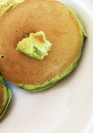 青汁りんごホットケーキ！-レシピのメイン写真