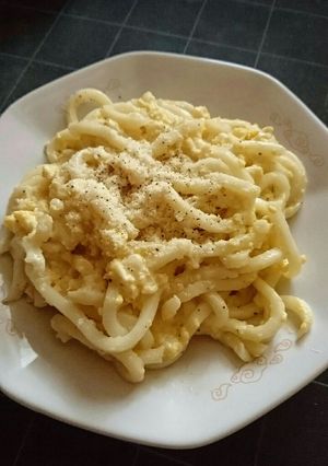 お手軽カルボナーラ風うどん-レシピのメイン写真