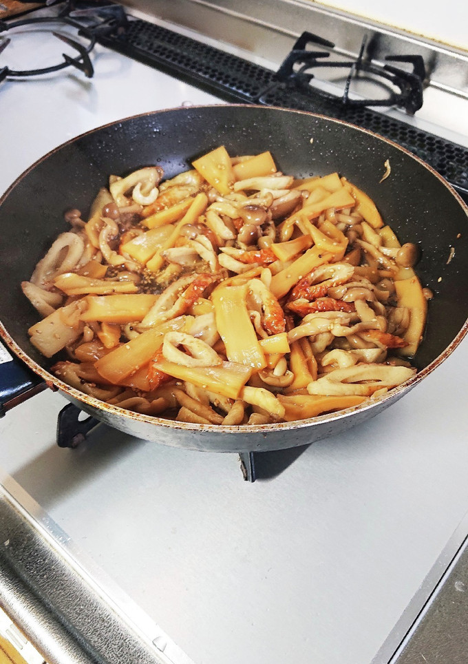 メンマとシメジとちくわの炒め煮(覚え書)-レシピのメイン写真