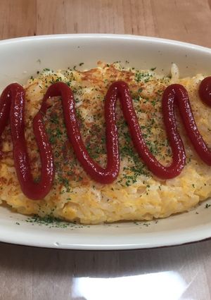 チーズ入りトロトロ焼き卵かけご飯-レシピのメイン写真