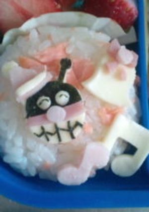 バイキンマンサンタクロースのキャラ弁-レシピのメイン写真