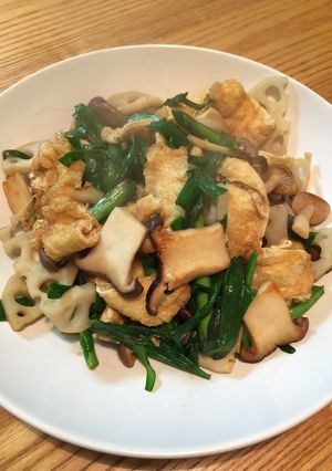 キノコと蓮根の炒め物-レシピのメイン写真
