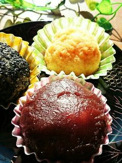 *もち米消費∵†簡単♪三色おはぎ*-レシピのメイン写真
