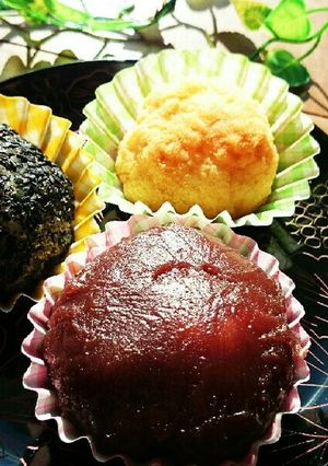 *もち米消費∵†簡単♪三色おはぎ*-レシピのメイン写真