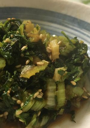 菜食☆セロリの葉の甘辛炒め-レシピのメイン写真