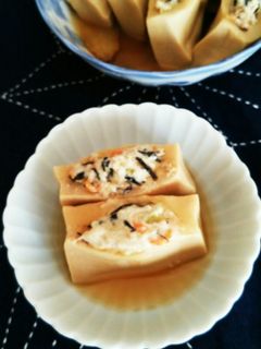 高野豆腐の肉詰め煮-レシピのメイン写真