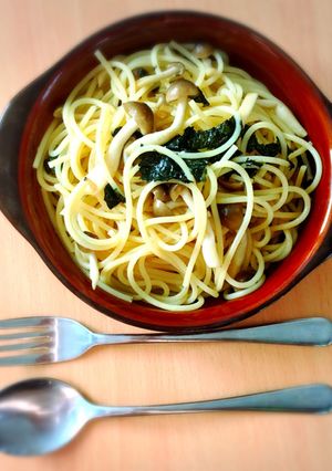 楽うま！！しめじのニンニク和風パスタ☆-レシピのメイン写真