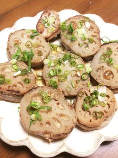 蓮根の豆腐入りはさみ焼き-レシピのメイン写真