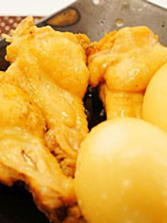 手羽元とゆで卵のマーマレード煮-レシピのメイン写真