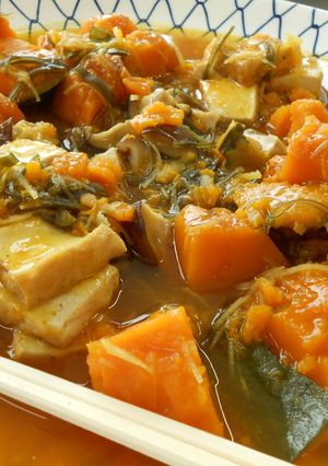 かぼちゃと厚揚げの煮物-レシピのメイン写真