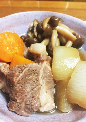 圧力鍋で♪豚ロースと大根の煮物-レシピのメイン写真