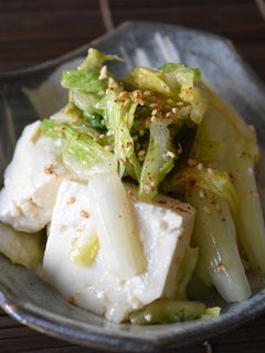 白菜浅漬けと豆腐の簡単中華風サラダ-レシピのメイン写真