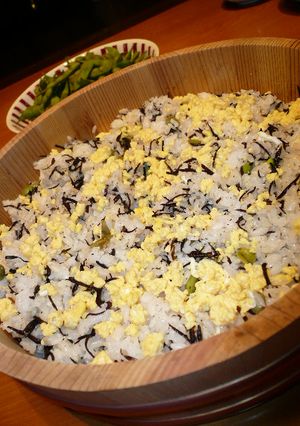 だだちゃ豆（枝豆）とひじきの混ぜご飯-レシピのメイン写真