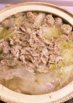 ごま油香る白菜と豚肉鍋-レシピのメイン写真