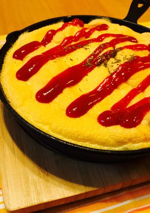 巻かないフワフワオムライス-レシピのメイン写真