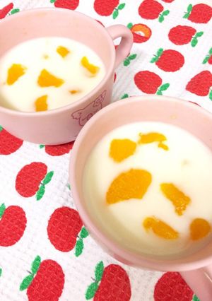 マシュマロで超簡単！杏仁豆腐風ムース♡-レシピのメイン写真