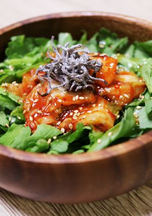 簡単☆サラダ春菊の韓国風サラダ-レシピのメイン写真