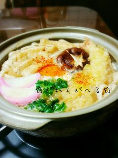 麺つゆで簡単♡鍋焼きうどん♡-レシピのメイン写真