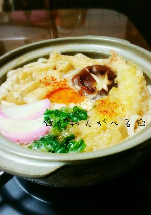 麺つゆで簡単♡鍋焼きうどん♡-レシピのメイン写真