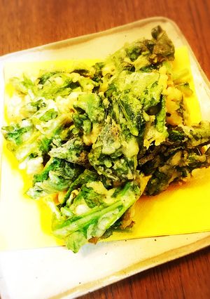 簡単！かぶの葉かき揚げ-レシピのメイン写真
