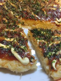 お好み焼き風 焼き卵ごはん-レシピのメイン写真