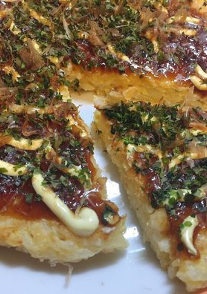 お好み焼き風 焼き卵ごはん-レシピのメイン写真