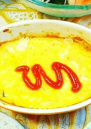 トースターDE チーズオムレツ-レシピのメイン写真