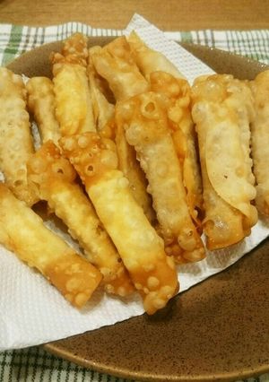 材料２つ＊くるくる揚げソーセージ-レシピのメイン写真