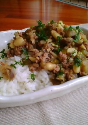 ハーブ香る☆大豆と茄子のドライカレー-レシピのメイン写真