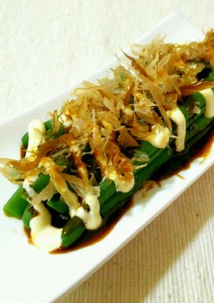 あと１品！簡単☆いんげんのお好み焼き風味-レシピのメイン写真