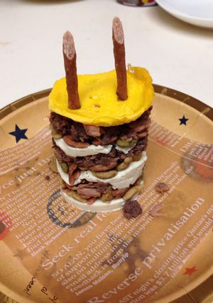 猫のためのバースデーケーキ-レシピのメイン写真