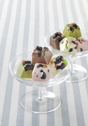 簡単!丹波黒豆の「彩りチョコレート」-レシピのメイン写真
