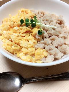 ふっくら鶏そぼろ丼-レシピのメイン写真