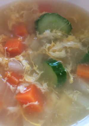 溶き卵野菜スープ-レシピのメイン写真