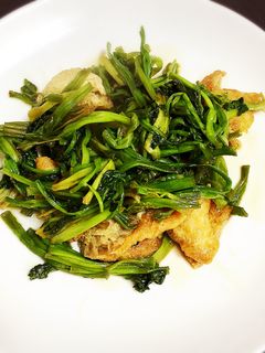 【簡単】調味料2つだけ♡セリと油揚げ炒め-レシピのメイン写真
