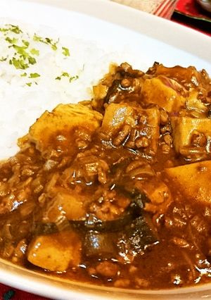 絶品★ご飯がススム【麻婆豆腐カレー】♪-レシピのメイン写真
