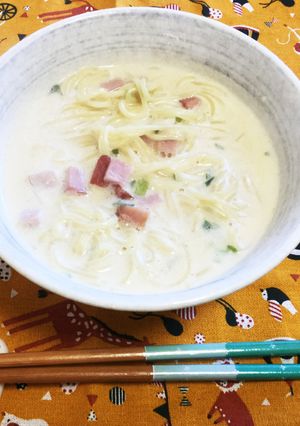 家にあるもので濃厚ミルクマルタイラーメン-レシピのメイン写真