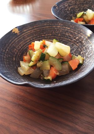 三種類の野菜サイコロ-レシピのメイン写真