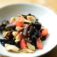 鶏ささみとトマトのキクラゲのピリ辛中華風