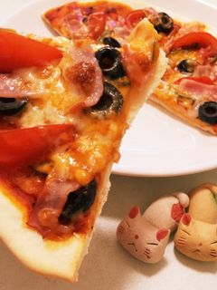 グリルで簡単★サクサク!クリスピーピザ♬-レシピのメイン写真
