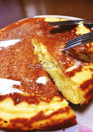 強力粉でふわふわしっとり!パンケーキ-レシピのメイン写真