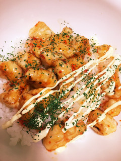 ささみのチリソースマヨネーズ掛け丼-レシピのメイン写真