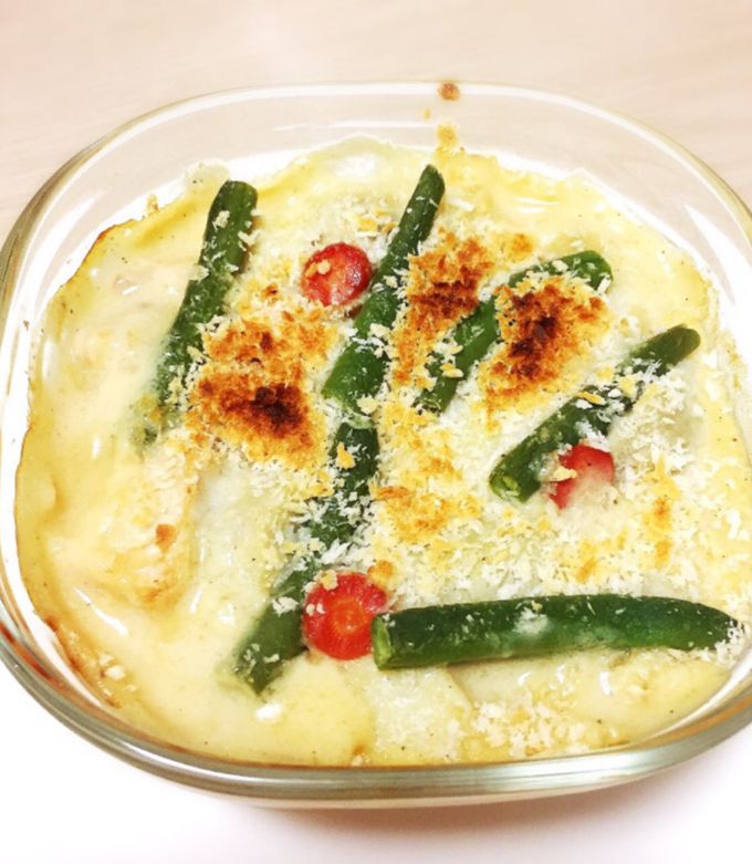 バター不用!里芋と金時人参の和風グラタン-レシピのメイン写真