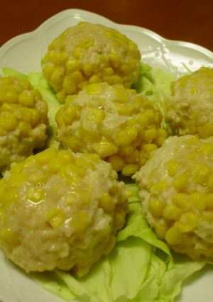 ☼電子レンジで♪鶏ひき肉のコーンボール-レシピのメイン写真