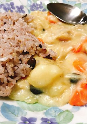 電子レンジ用圧力鍋で☆クリームシチュー☆-レシピのメイン写真